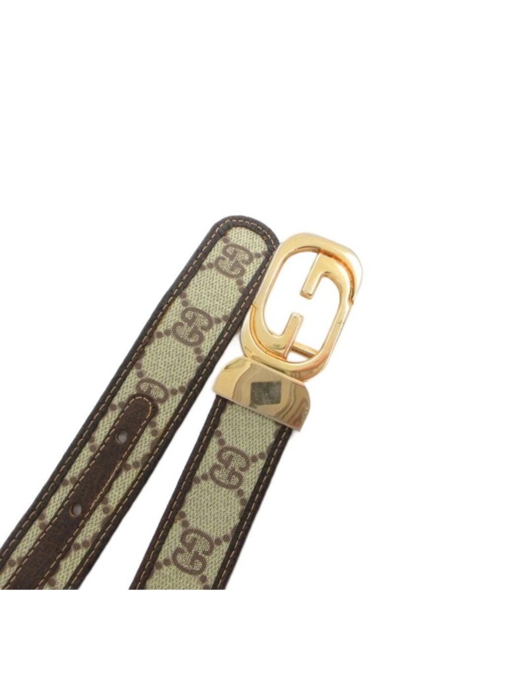 Gucci Belt GG Canvas Leather Brown - Picture 3 of 7